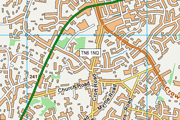 TN6 1NQ map - OS VectorMap District (Ordnance Survey)