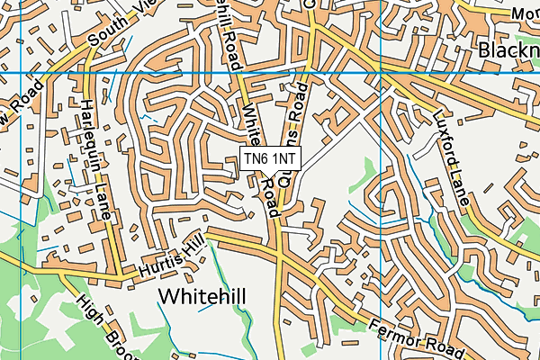 TN6 1NT map - OS VectorMap District (Ordnance Survey)