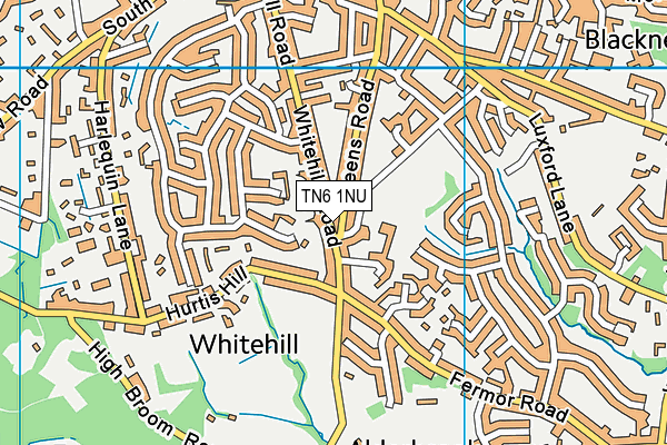 TN6 1NU map - OS VectorMap District (Ordnance Survey)