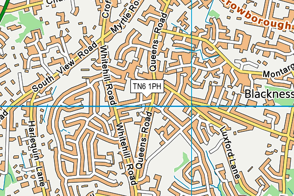 TN6 1PH map - OS VectorMap District (Ordnance Survey)