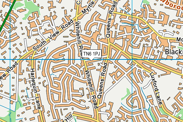 TN6 1PJ map - OS VectorMap District (Ordnance Survey)