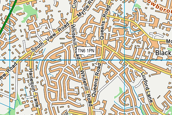 TN6 1PN map - OS VectorMap District (Ordnance Survey)