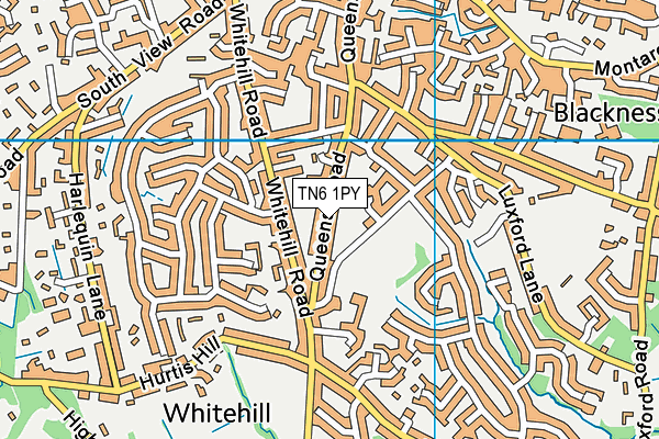 TN6 1PY map - OS VectorMap District (Ordnance Survey)