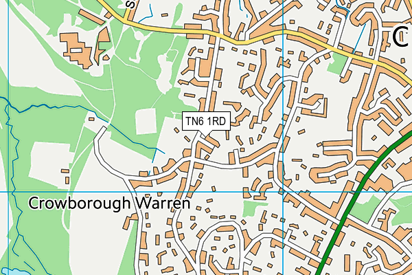 TN6 1RD map - OS VectorMap District (Ordnance Survey)