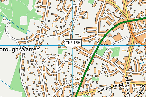 TN6 1RH map - OS VectorMap District (Ordnance Survey)