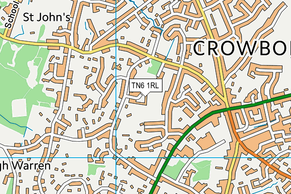 TN6 1RL map - OS VectorMap District (Ordnance Survey)