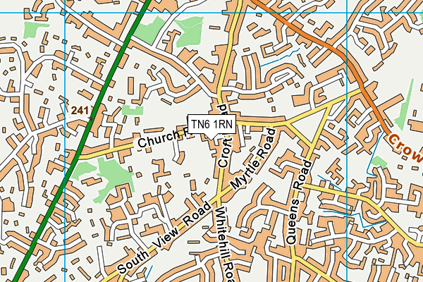 TN6 1RN map - OS VectorMap District (Ordnance Survey)