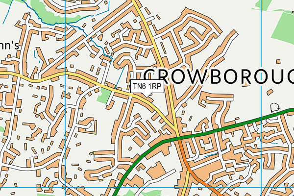TN6 1RP map - OS VectorMap District (Ordnance Survey)