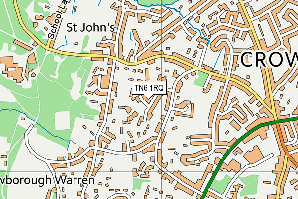 TN6 1RQ map - OS VectorMap District (Ordnance Survey)