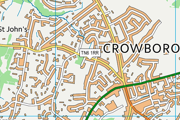 TN6 1RR map - OS VectorMap District (Ordnance Survey)