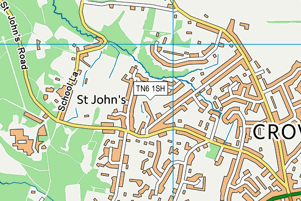 TN6 1SH map - OS VectorMap District (Ordnance Survey)