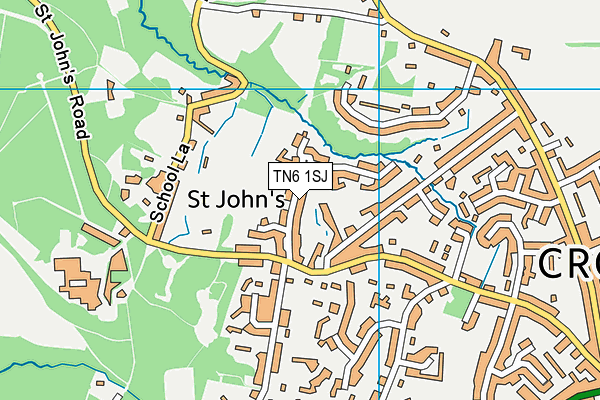 TN6 1SJ map - OS VectorMap District (Ordnance Survey)