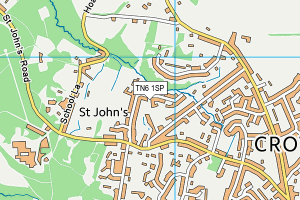 TN6 1SP map - OS VectorMap District (Ordnance Survey)