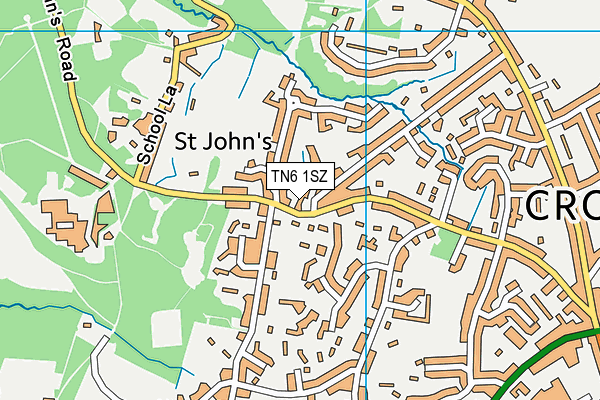 TN6 1SZ map - OS VectorMap District (Ordnance Survey)