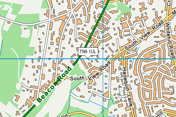 TN6 1UL map - OS VectorMap District (Ordnance Survey)