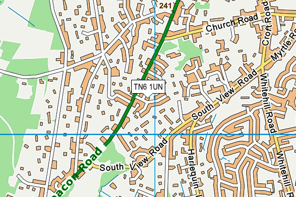 TN6 1UN map - OS VectorMap District (Ordnance Survey)