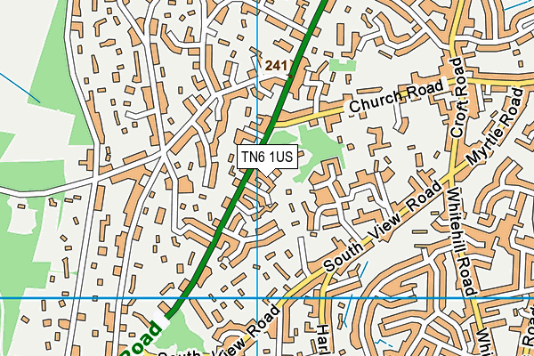 TN6 1US map - OS VectorMap District (Ordnance Survey)