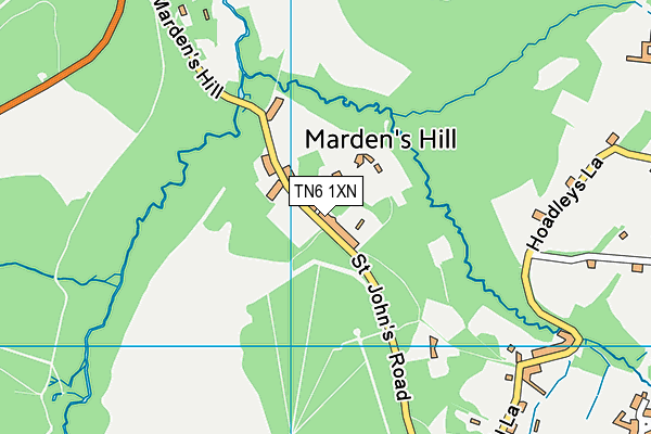 TN6 1XN map - OS VectorMap District (Ordnance Survey)