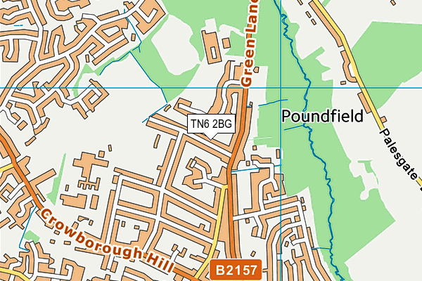 TN6 2BG map - OS VectorMap District (Ordnance Survey)