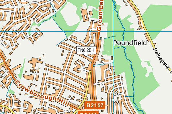 TN6 2BH map - OS VectorMap District (Ordnance Survey)