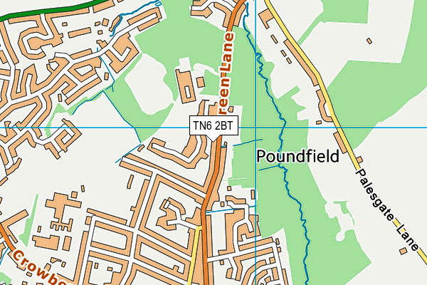 TN6 2BT map - OS VectorMap District (Ordnance Survey)