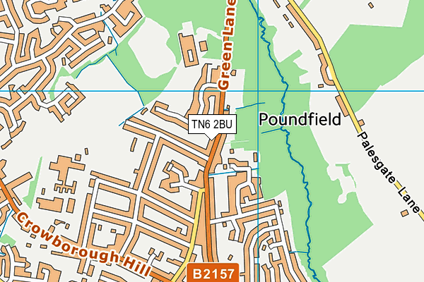 TN6 2BU map - OS VectorMap District (Ordnance Survey)