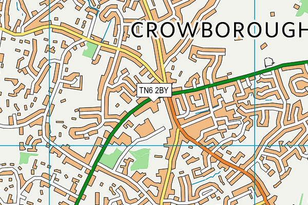 TN6 2BY map - OS VectorMap District (Ordnance Survey)