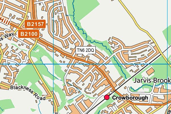 TN6 2DQ map - OS VectorMap District (Ordnance Survey)