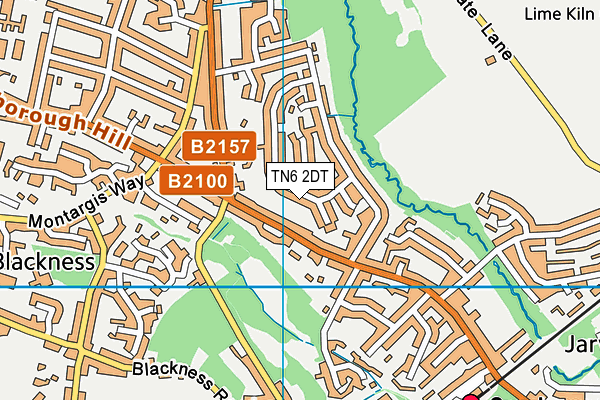 TN6 2DT map - OS VectorMap District (Ordnance Survey)