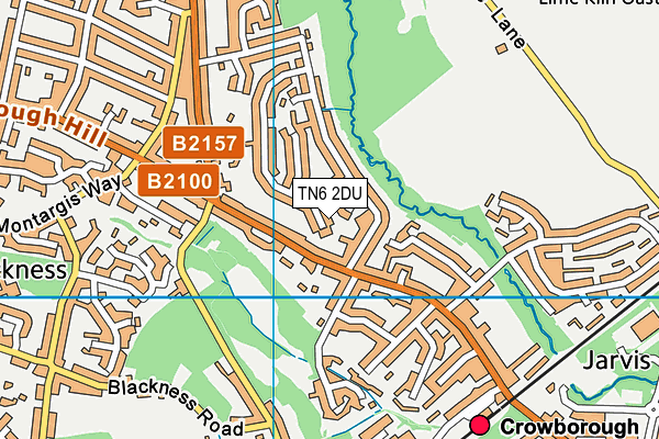 TN6 2DU map - OS VectorMap District (Ordnance Survey)