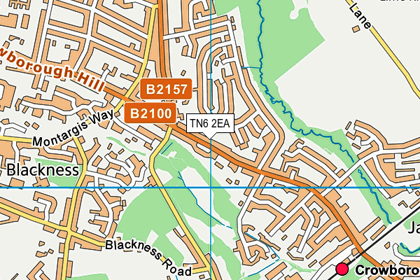 TN6 2EA map - OS VectorMap District (Ordnance Survey)