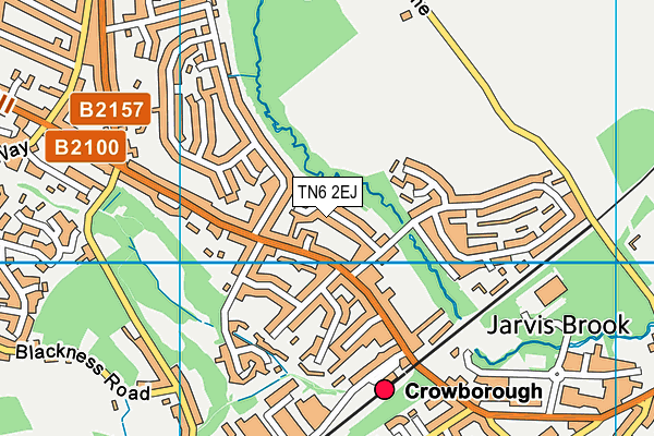 TN6 2EJ map - OS VectorMap District (Ordnance Survey)