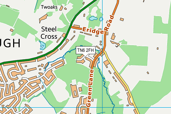 TN6 2FH map - OS VectorMap District (Ordnance Survey)