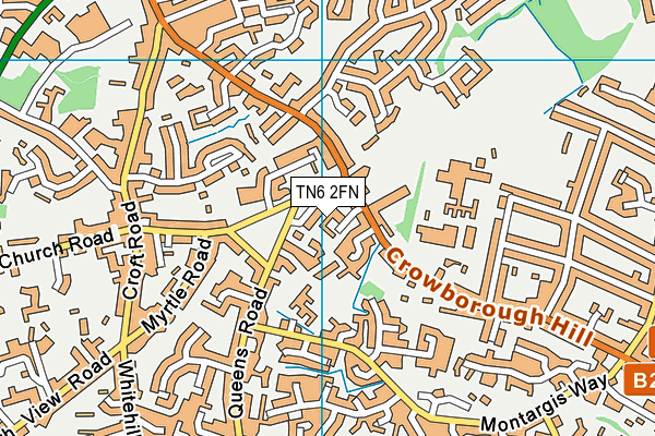 TN6 2FN map - OS VectorMap District (Ordnance Survey)