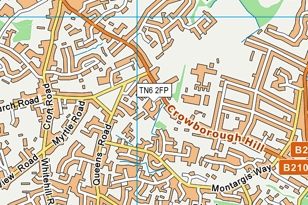 TN6 2FP map - OS VectorMap District (Ordnance Survey)