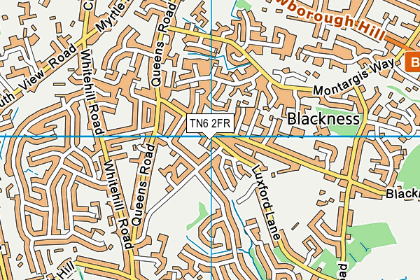 TN6 2FR map - OS VectorMap District (Ordnance Survey)