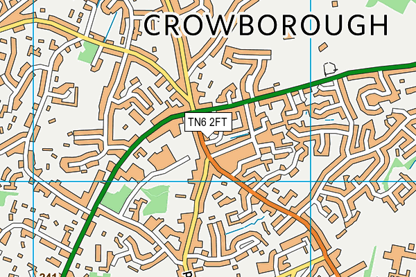 TN6 2FT map - OS VectorMap District (Ordnance Survey)