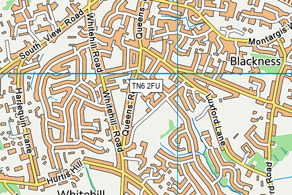 TN6 2FU map - OS VectorMap District (Ordnance Survey)