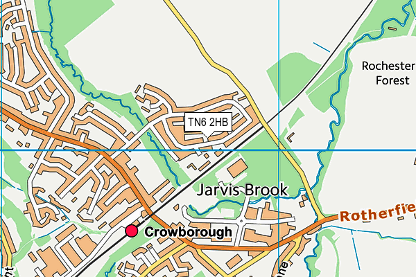 TN6 2HB map - OS VectorMap District (Ordnance Survey)