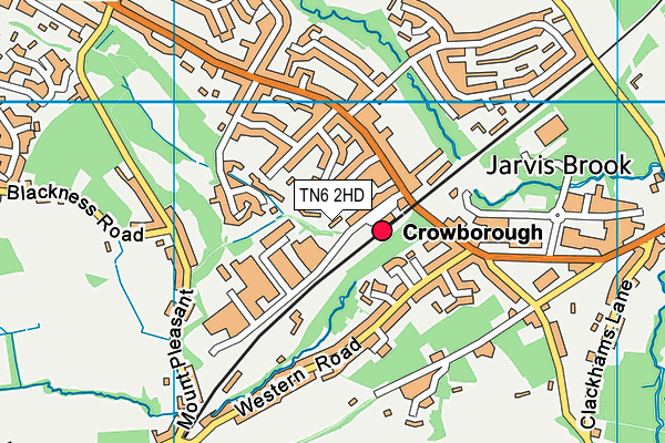 TN6 2HD map - OS VectorMap District (Ordnance Survey)