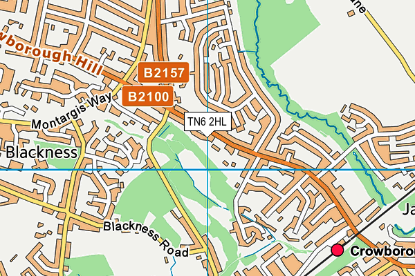 TN6 2HL map - OS VectorMap District (Ordnance Survey)