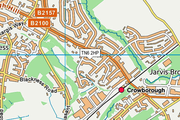 TN6 2HP map - OS VectorMap District (Ordnance Survey)