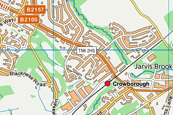 TN6 2HS map - OS VectorMap District (Ordnance Survey)