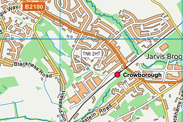 TN6 2HT map - OS VectorMap District (Ordnance Survey)