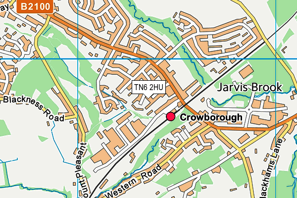 TN6 2HU map - OS VectorMap District (Ordnance Survey)