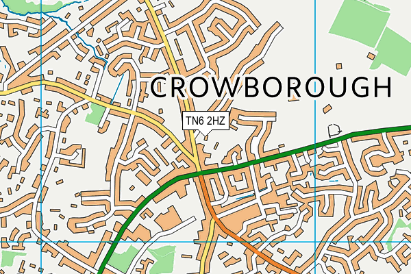 TN6 2HZ map - OS VectorMap District (Ordnance Survey)