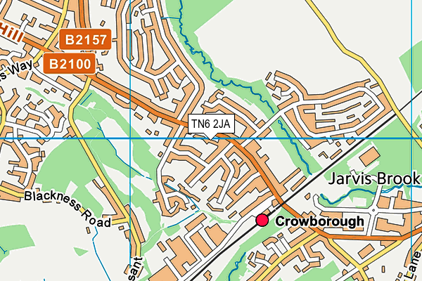 TN6 2JA map - OS VectorMap District (Ordnance Survey)