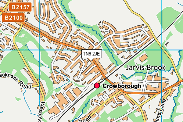 TN6 2JE map - OS VectorMap District (Ordnance Survey)