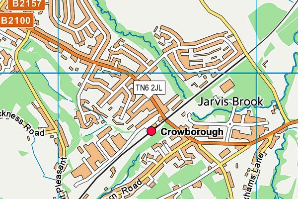 TN6 2JL map - OS VectorMap District (Ordnance Survey)