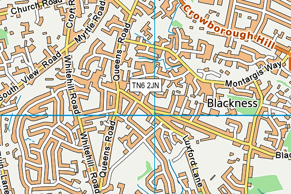 TN6 2JN map - OS VectorMap District (Ordnance Survey)